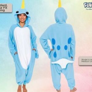 FUNZIEZ! - Narwhal Adult Unisex Novelty Union Suit